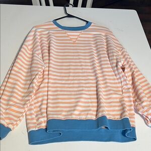 Striped Orange and Blue Long Sleeve